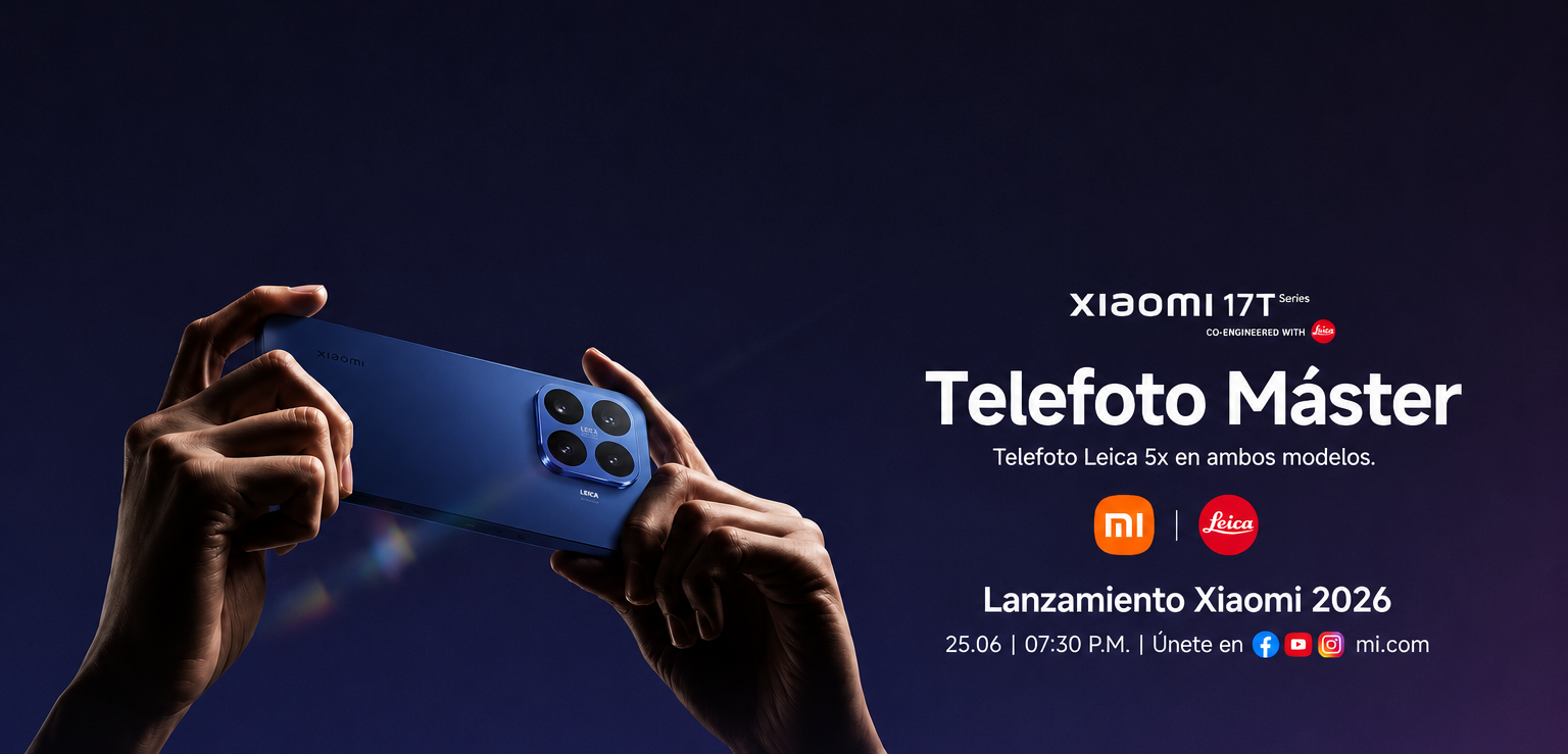 Xiaomi transmitirá en vivo el lanzamiento de la Serie Xiaomi 17T